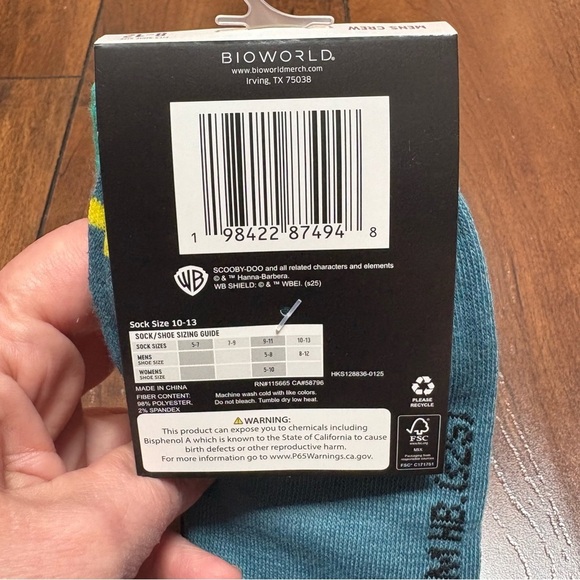 3/$20 Scooby-Doo Socks Novelty Crew Socks Cartoon Character Socks - Picture 5 of 5